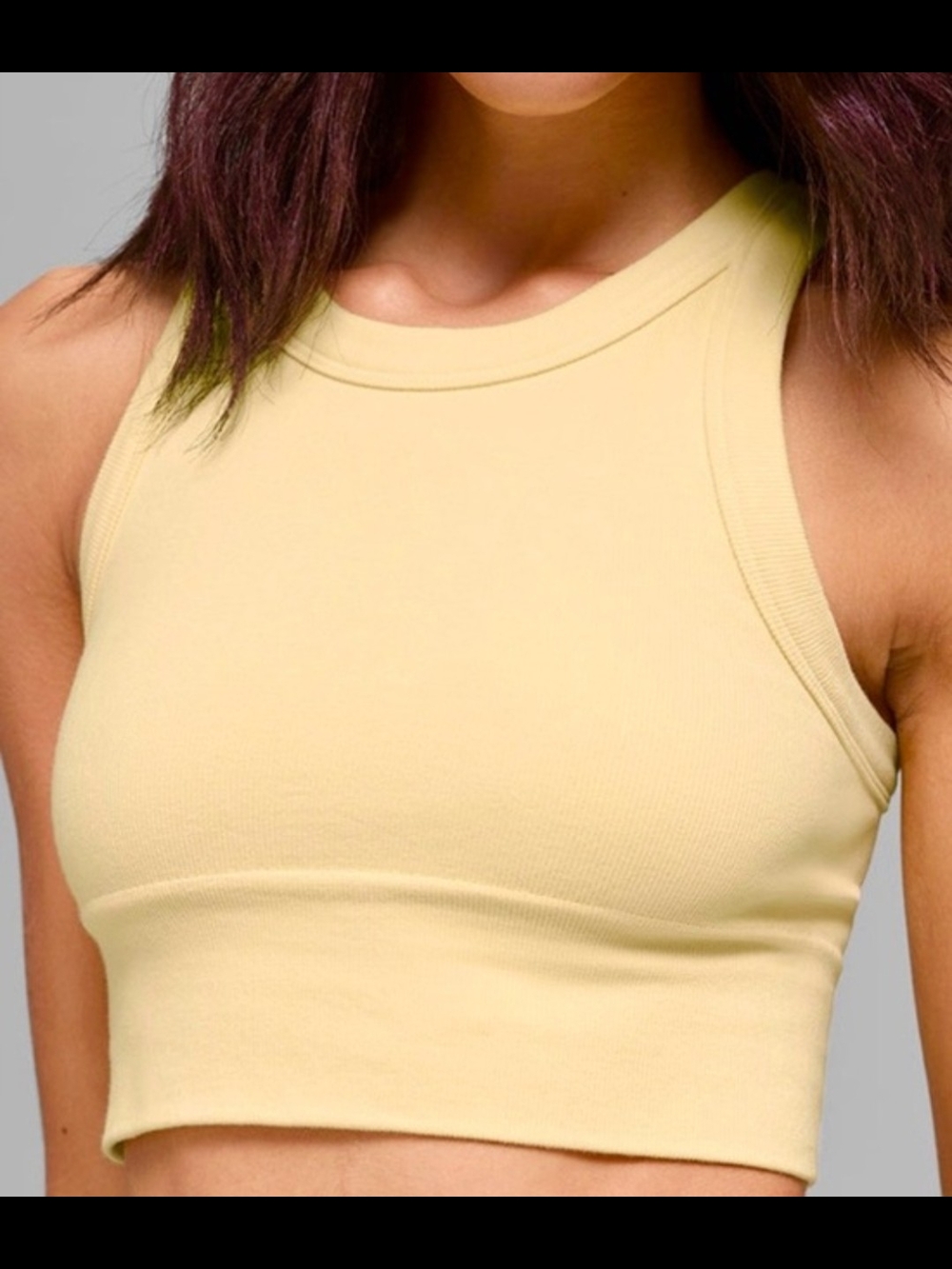Alo Yoga Seamless Delight Cropped Ribbed Sports Bra